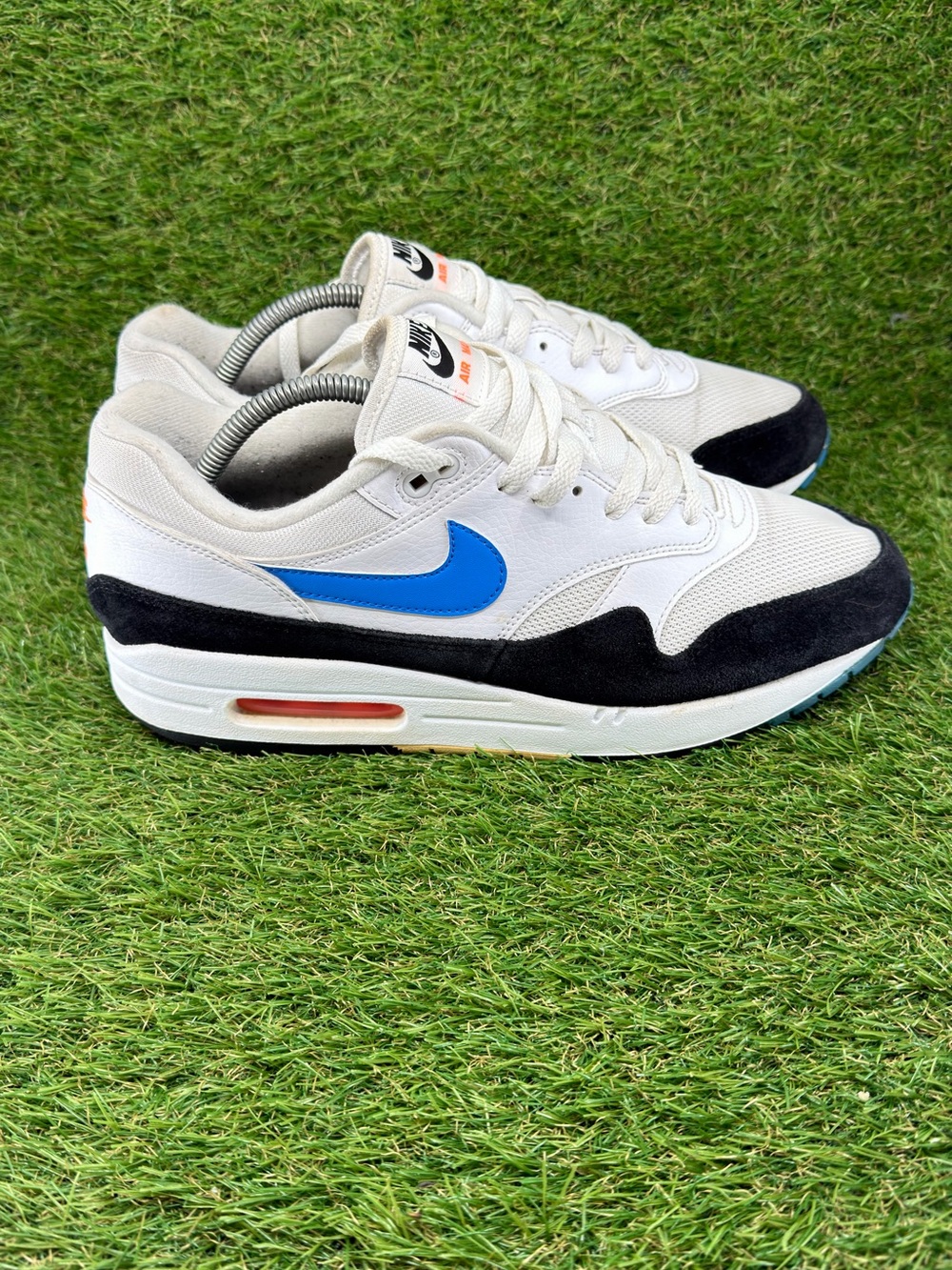 Nike Air Max 1 - Photo Blue Total Orange - Mens Low Tops AH8145-112 - Sz 10 men